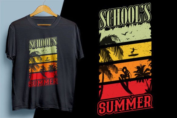 A School's Summer T-Shirt Design for Commercial Graphics