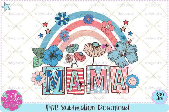America Retro Wildflower Rainbow Mama Design Review