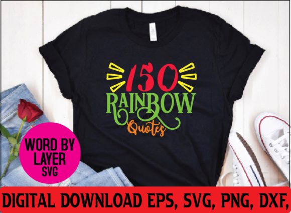 An Embroidery Designer's Review: 150 Rainbow Quotes SVG