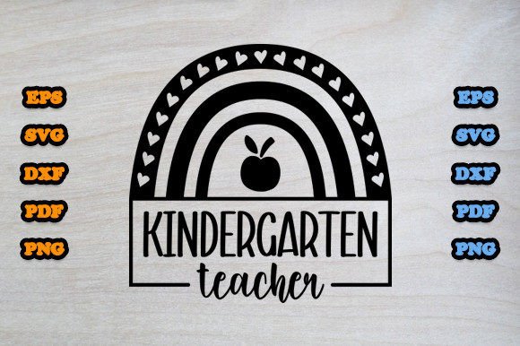 Kindergarten Teacher SVG Graphics for Perfect T-Shirt Designs