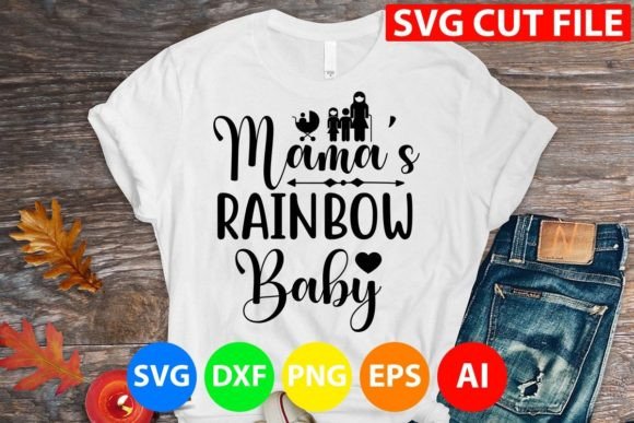 Mama a Rainbow Baby Svg: A Graphic Design Asset for Website Design