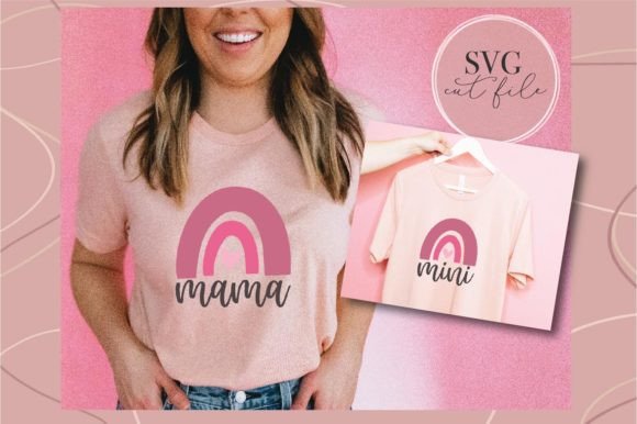 Mama Mini Rainbow SVG: A Versatile Graphic for Family-Centric Brands
