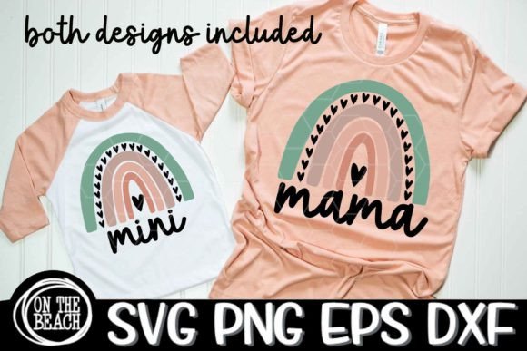 Mama Mini Rainbow SVG: T-Shirt Designs & Graphics Review