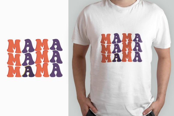Mama Retro Wavy Graphics: A T-Shirt Design Review for Publishers