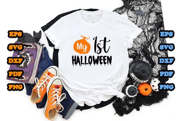 My First Halloween Graphics for T-Shirt Designs and Printable Projects
