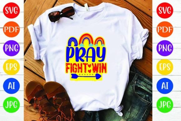 Pray Fight Win: A Bold Graphic for Modern Merchandise