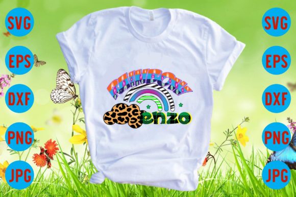 Rainbow Enzo Graphics for Versatile T-Shirt Designs