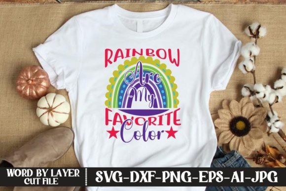 Rainbow Graphics for Modern T-Shirt Designs