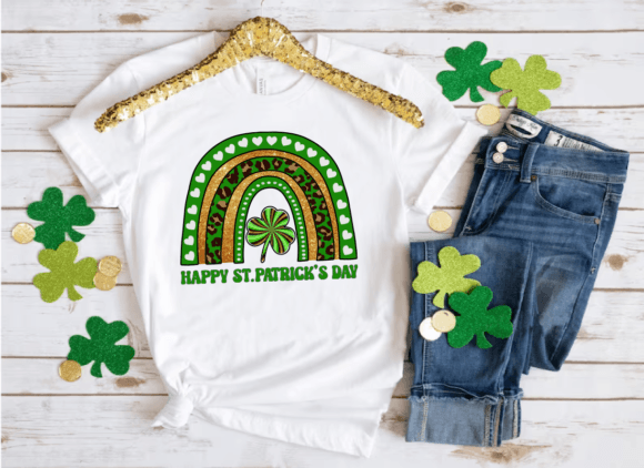 Rainbow St. Patrick's Graphics for T-Shirt Designs