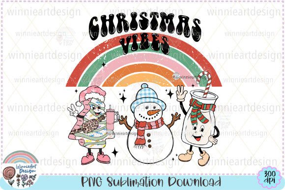 Retro Rainbow Tree Cakes Graphics & Tee Designs