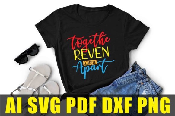 Togethe Reven when Apart: A Flexible Graphics Asset for T-Shirt Designs